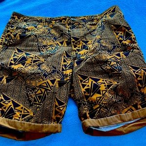 Vintage 80s print shorts